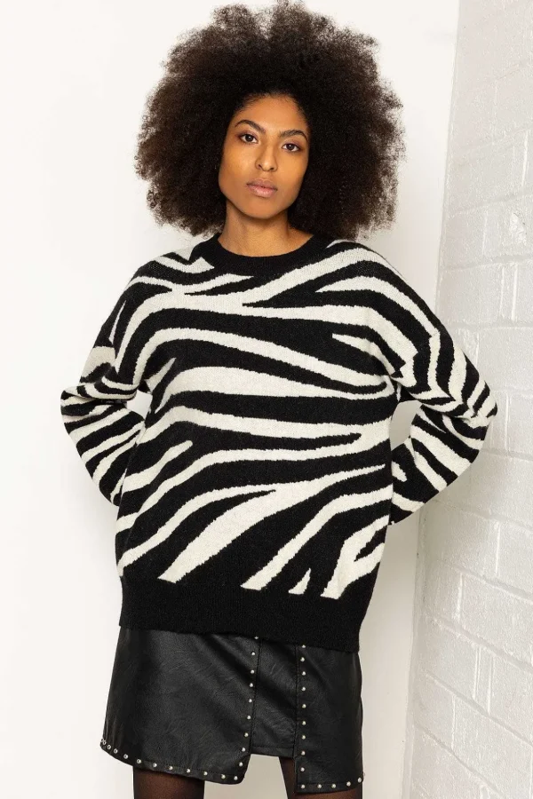 Zebra Print Knit