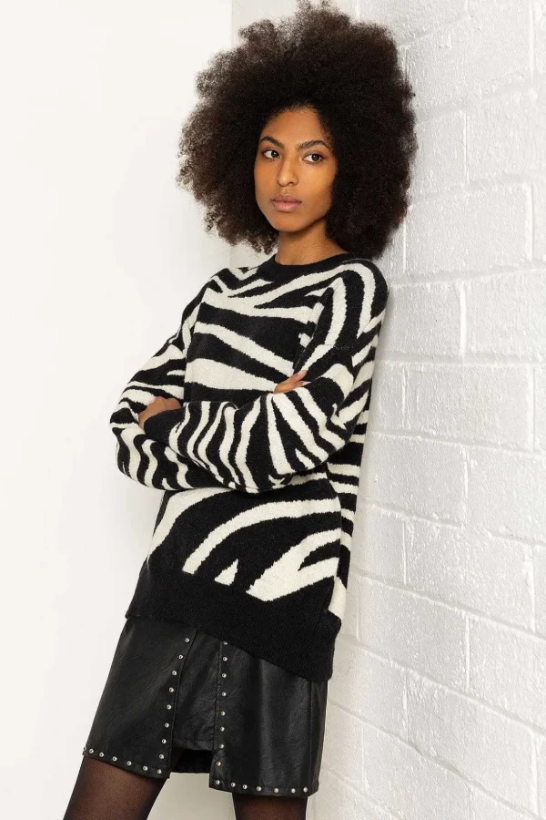 Zebra Print Knit