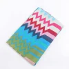 Zig Zag Print Scarf In Navy