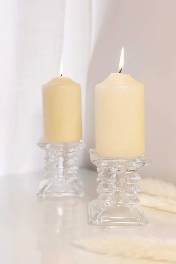 Ziggy Pillar Candleholder Pair