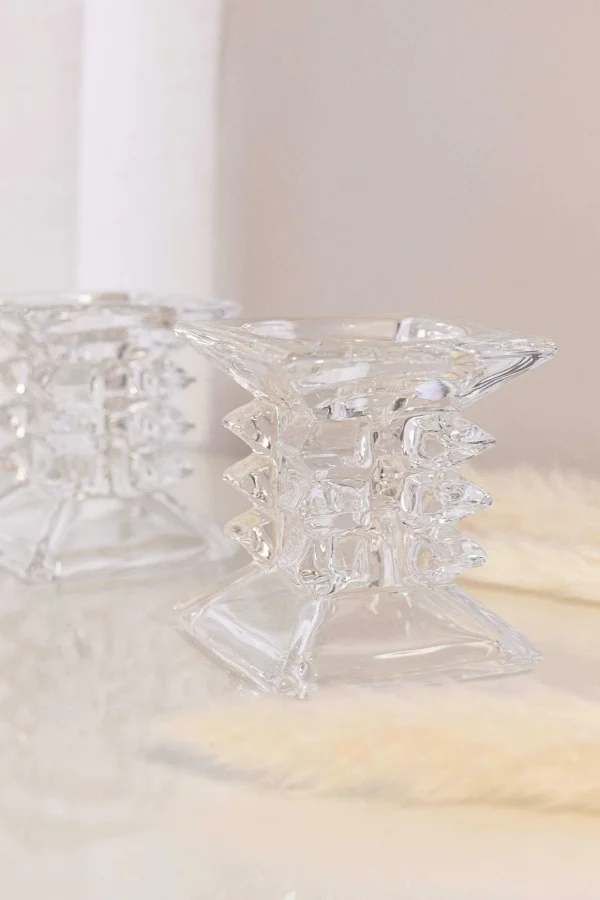 Ziggy Pillar Candleholder Pair
