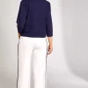 Zip Jacket With Pockets In Navy